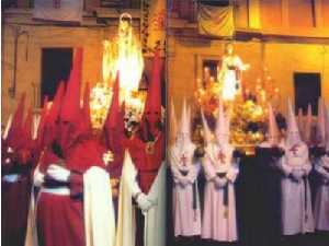 Virgen de los Dolores y San Juan aguardando al Cristo de la Salud en su recogida en Martes Santo