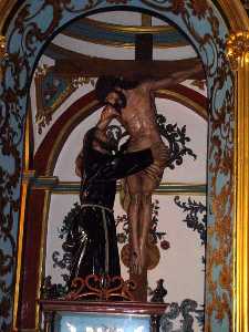 San Francisco Ante Cristo en la Cruz[Iglesia de las Tres Ave Mara de los Capuchinos Totana]