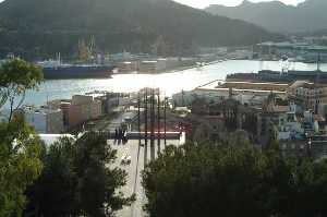 Vista parcial del Puerto de Cartagena