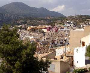 Casco Antiguo,al fondo Plaza de Toros