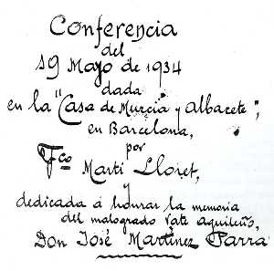Letra de su gran amigo Francisco Mart� [�guilas_Personaje_Mart�nez Parra]