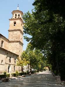 Paseo La Glorieta,a la izquierda Iglesia La Purisima Concepcion