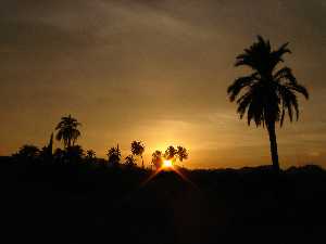 Atardecer desde el patio de Mndez