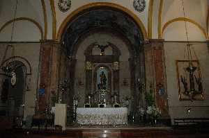 Interior de la Iglesia dedicada a San Juan Evangelista