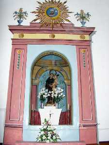 Retablo e Imagen de San Antonio 