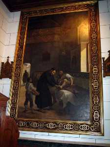 San Juan de Dios Curando a un Enfermo[Iglesia de la Caridad Cartagena]