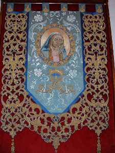 Estandarte Guin, Virgen de los Dolores [Lorca_Paso Azul]