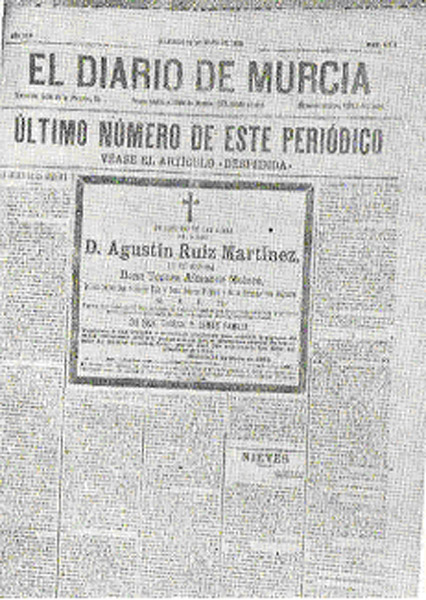 José Martínez Tornel Del Diario de Murcia a El Liberal Región de