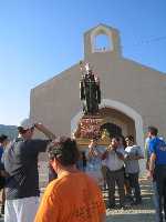 San Agustn llega a la ermita 