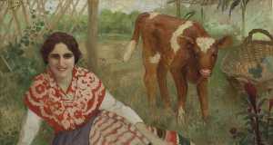  Ganadera. Inocencio Medina Vera [Murcia_Bellas Artes]