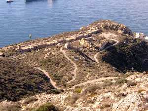 Batera Trincabotijas del puerto de Cartagena [Batera de Trincabotijas Alta Cartagena]