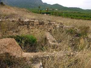 Muros de mampostera romanos de la Villa Romana de Paturro