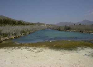 Desembocadura de la Rambla de las Moreras (Mazarrn)