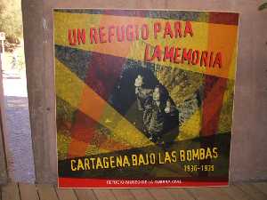 Cartel del refugio antiareo de Cartagena 