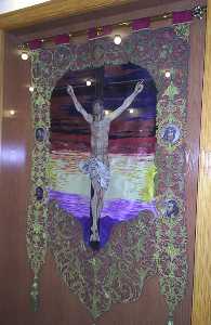 Estandarte del Cristo de la Sangre en el Museo del Paso Encarnado [Rutas Museos]