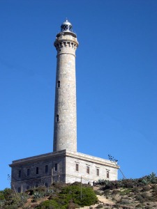 Vista del faro de Cabo de Palos 