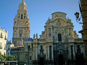 Fachada de la Catedral de Murcia [Plaza del Cardenal Belluga]