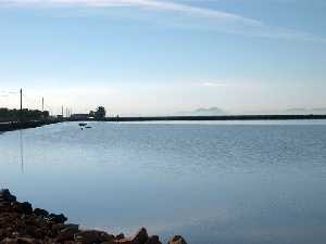 Vista de la laguna en San Pedro del Pinatar 