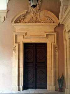 Detalle de la Puerta en el Interior[Palacio Episcopal Murcia]