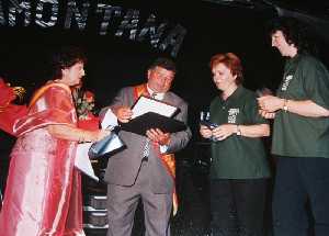 Pareja del ao en las fiestas de Las Lomas del Albujn 