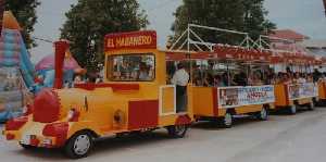 Trenecillo en las fiestas de Las Lomas del Albujn 