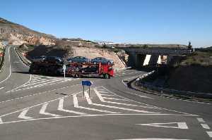 Salida de la autova en Torrecilla 