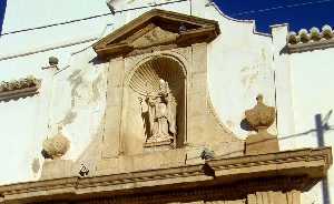 Detalle Superior de la Portada[Iglesia de San Agustn Fuente lamo]