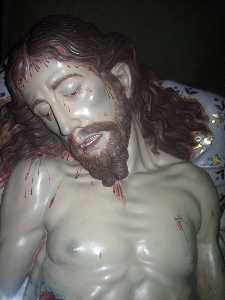 Detalle Rostro Cristo Yacente 