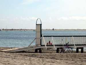 Entrada a la Pasarela de la Caseta de los Baos[Baos de San Pedro del Pinatar]