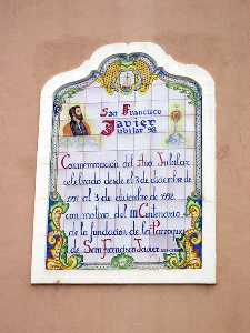 Placa Conmemorativa del Ao Jubilar