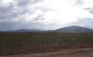 Vista de la Loma de Aguaderas al atardecer 