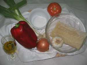 Ingredientes de Bacalao fresco con tomate 