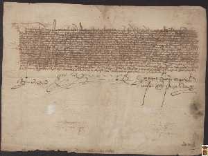 Carta real de confirmacin de privilegios otorgada  a la villa de Yecla por Isabel I de Castilla [Proyecto Carmes]