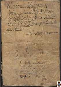 Cuaderno de los Captulos de Cortes que hizo el Rey Alfonso XI para la villa de Mula [Proyecto Carmes]