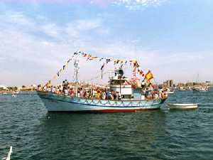 Barco para la Virgen del Carmen en Los Cuarteros 