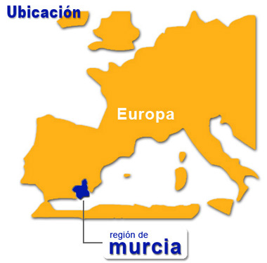  Mapa ubicaci�n de Murcia en la Uni�n Europea