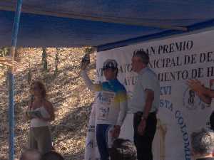 Pedro Luis Castillo, en el podium del Gran Premio Macario