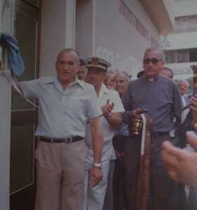 Inaugurando la Cofrada de pescadores 