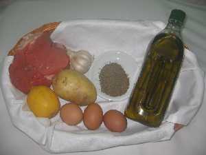 Ingredientes del Lomo de Orza 