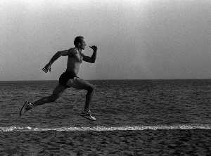 Entrenamiento a la orilla del mar