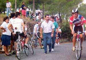 Mariano Rojas en la subida a la Cresta del Gallo