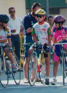 Jos Javier Cano, en el centro, en la salida de una de sus primeras carreras