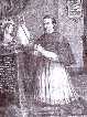 Retrato al �leo del Obispo Belluga orando ante la Virgen de las L�grimas