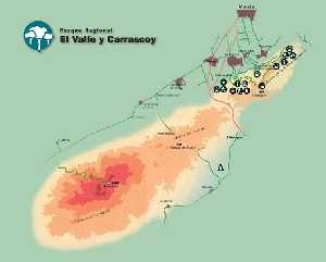 Mapa [Parque Regional de El Valle y Carrascoy]