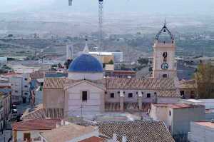 Imagen de Abanilla donde destaca la Iglesia de San Jos
