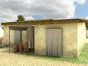 Una vivienda del Castillejo de los Baos en 3D