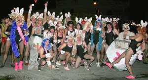 Un grupo de "conejitas"