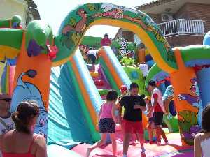 Disfrutando en las atracciones