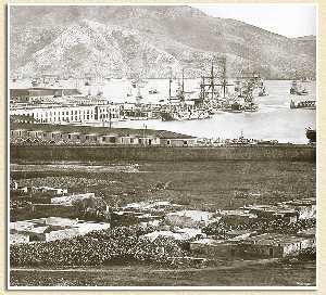 Vista del puerto de Cartagena
