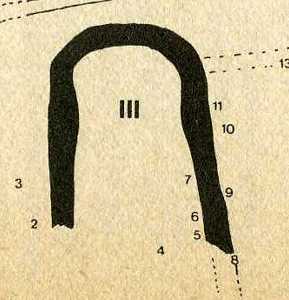 Planta absidal de una vivienda de La Bastida [La Bastida de Totana]